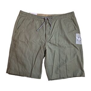 Havana Jim Men's Shorts Size 34 Olive Green 100% Cotton Drawstring Comfort